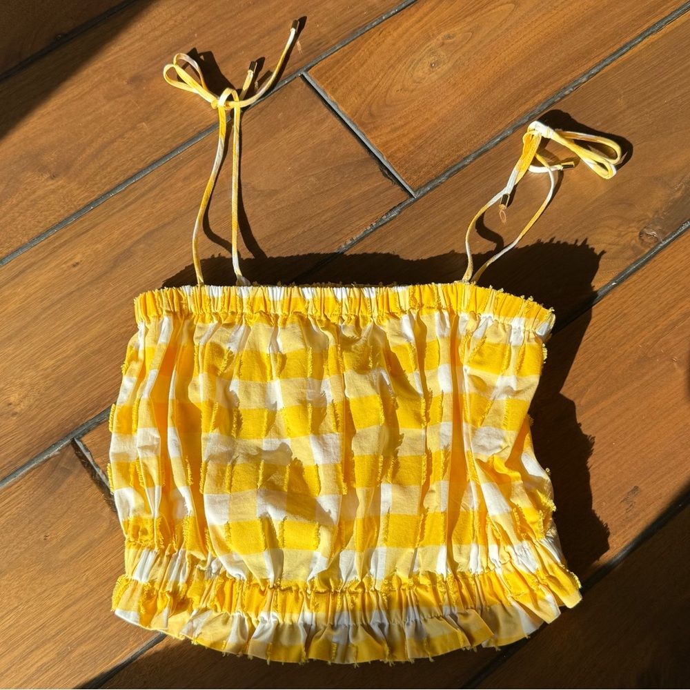 MDS Stripes Cropped Cami Top - Picture 2 of 6